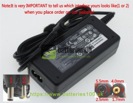 High quality 19V 2.37A 45W toshiba satellite u400 laptop chargers image 1