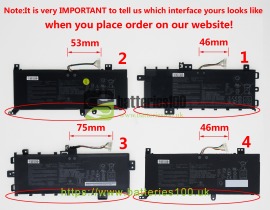 High quality 7.3v or 7.6V 4110mAh asus vivobook 17 f712fa-db51 laptop batteries image 1
